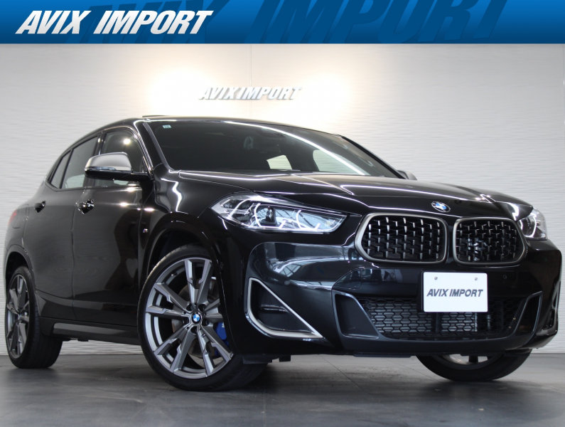 BMW X2 M35i ｾﾚｸﾄPKG ｺﾝﾌｫｰﾄPKG 黒布 ｼｰﾄﾋｰﾀｰ ﾊﾟﾉﾗﾏSR 純正HDDﾅﾋﾞBｶﾒﾗ PDC ACC HUDLEDﾗｲﾄ 電動Rｹﾞｰﾄ 純正OP20AW