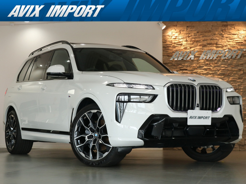 BMW X7 xDrive40d(ﾏｲﾙﾄﾞHV搭載) Mｽﾎﾟｰﾂ 後期現行型 Sky LoungeﾊﾟﾉﾗﾏSR 黒革 ｼｰﾄﾋｰﾀｰ＆ﾍﾞﾝﾁﾚｰﾀｰ 6人乗り Mｶｰﾎﾞﾝﾄﾘﾑ 純正ﾅﾋﾞ CarPlay＆harman/kardon 3Dﾋﾞｭｰ＆HUD Pｱｼｽﾄﾌﾟﾛ＆Dｱｼｽﾄﾌﾟﾛ 専用22AW 禁煙