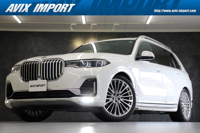 BMW X7 xDrive 35d Design Pure Excellence 1ｵｰﾅ- ｱｲﾎﾞﾘｰ革 ｽｶｲﾗｳﾝｼﾞSR 純正ﾘｱｴﾝﾀ 5ｿﾞｰﾝA/C ｼｰﾄﾋｰﾀｰ&ﾍﾞﾝﾁﾚｰｼｮﾝ ﾏｯｻｰｼﾞ ｲﾝﾃﾘｾｰﾌ ACC ﾚｰｻﾞｰﾗｲﾄ harman/kardon HUD 純正HDDﾅﾋﾞ TV 360度ｶﾒﾗ PDC ｺﾝﾌｫｰﾄｱｸｾｽ ﾊﾟﾜｰﾃｰﾙｹﾞｰﾄ OP22AW
