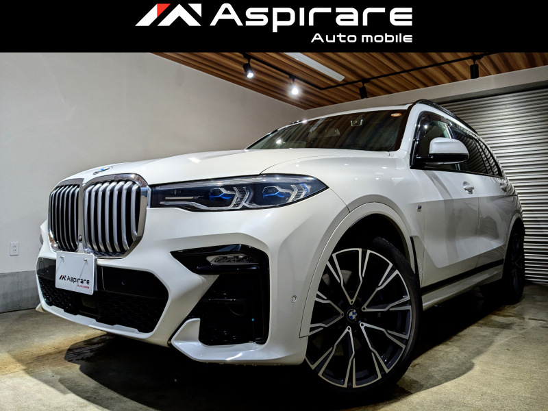 BMW X7 xDrive35d M Sport　ウェルネスPKG　スカイラウンジパノラマサンルーフ　リアエンターテインメントシステム　ブラックメリノレザー　22インチアルミホイール　ベンチレーション　HUD　ハーマンカードンサウンド　1オーナー