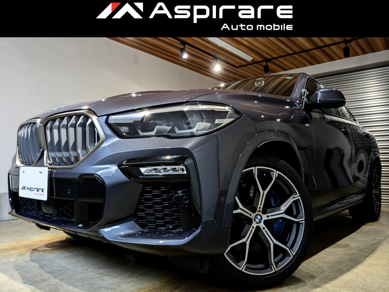 BMW X6 xDrive35d M Sport　ブラックレザーシート　前後シートヒーター　OP21インチアルミホイール　ブルーキャリパー　アダプティブクルーズコントロール　ブラインドスポットモニター　LEDライト